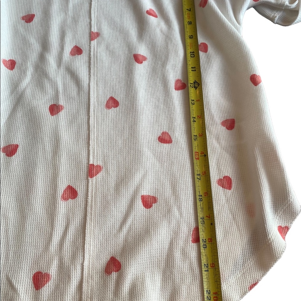 Lucky Brand Cream with Hearts Long Sleeved Top - Picture 13 of 14